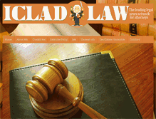 Tablet Screenshot of iclad-law.org